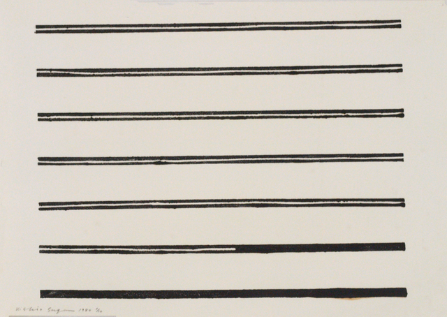 Kishio Suga, ‘Untitled’, 1980, Print, Woodcut on paper, Aki Gallery