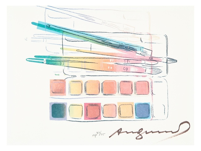 Andy Warhol, ‘Watercolor paint kit with brushes (Feldman & Schellmann II.288)’, 1984, Forum Auctions