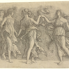 Workshop of Andrea Mantegna or Attributed to Zoan Andrea, Four Women Dancing (ca. 1497)