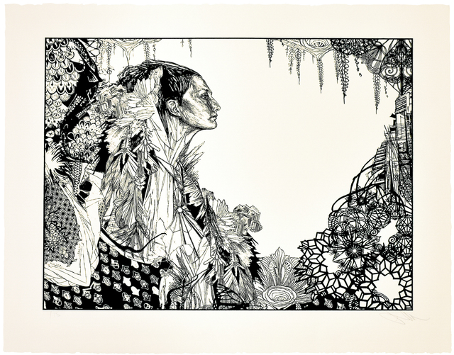 Swoon, ‘ICE QUEEN’, 2017, Print, Silkscreen on heavyweight Cream Rag Paper with deckled edges., Silverback Gallery