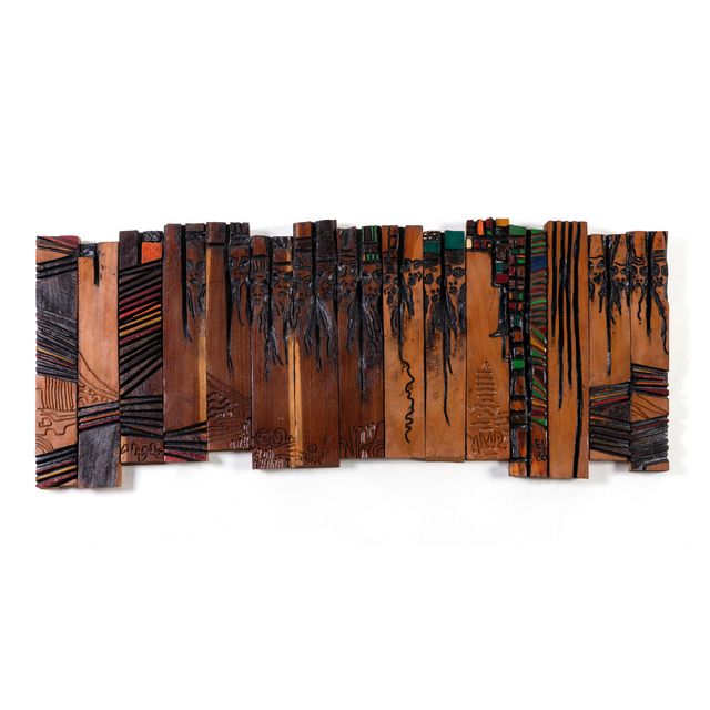El Anatsui, ‘Crowd awaiting’, 1988, PIASA