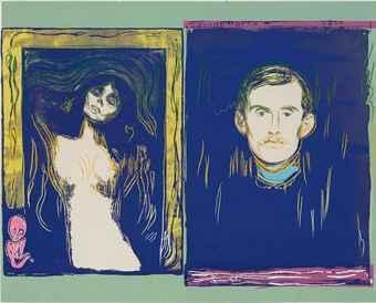 Andy Warhol - Madonna & Self-Portrait with Skeleton Arm (after Munch)(F. & S. IIIA.62)