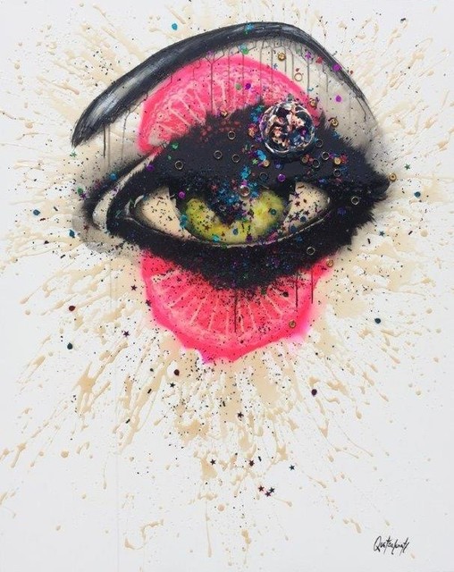 Quetzalcoatl, ‘Ojo por ojo’, 2016, Painting, Acrylic + industrial varnish on canvas, Biaggi & Faure Fine Art