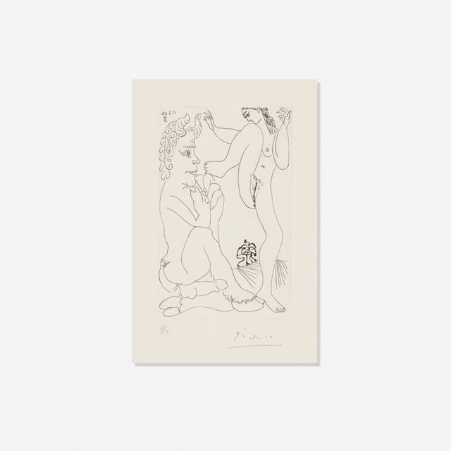 Pablo Picasso, ‘Faune et Bacchante, avec Combat de Faunes (from Series 347)’, 1968, Rago/Wright