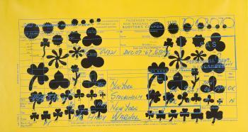 Andy Warhol - SAS passenger ticket