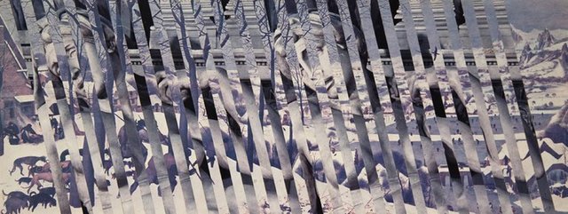 Jiri Kolar, ‘Original Rollage of a Sculpture by Michelangelo and Painting by Bruegel Collage’, 20th Century, Lions Gallery