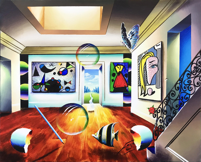 Ferjo, ‘TRIBUTE TO MIRO’, ca. 2015, Painting, OIL ON CANVAS, Gallery Art
