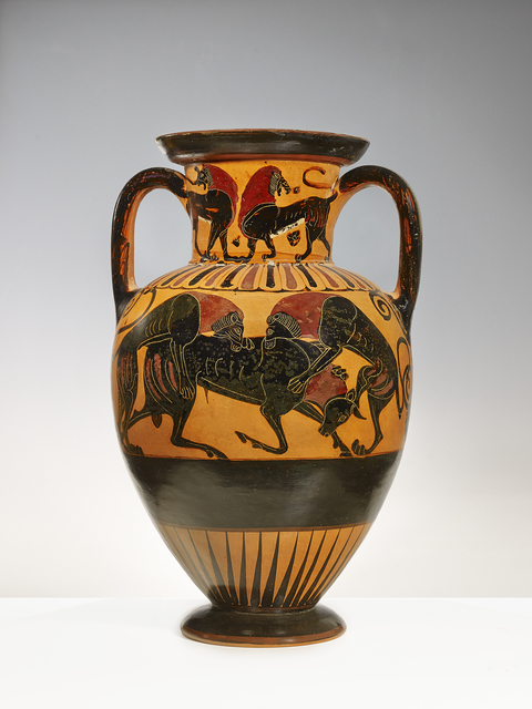 Greek Vase Painter Greek Chalcidian Neck Amphora Ca 530 Bce