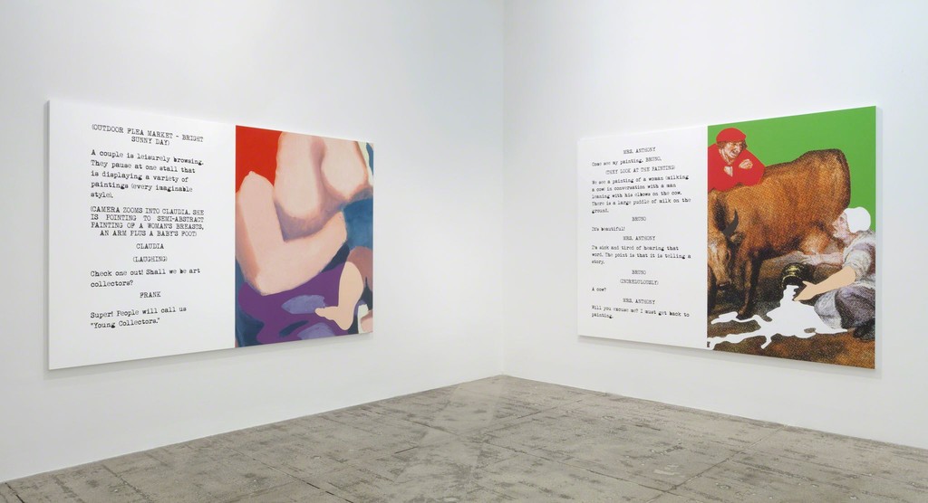 John Baldessari: Movie Scripts/Art, Installation View, Marian Goodman Gallery, New York, October 22 - November 22, 2014 John Baldessari: Movie Scripts/Art, Installation View, Marian Goodman Gallery, New York, October 22 - November 22, 2014