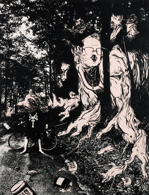 Willehad Eilers, ‘A bodybuilder hiding in the woods’, 2010, Coleccion SOLO