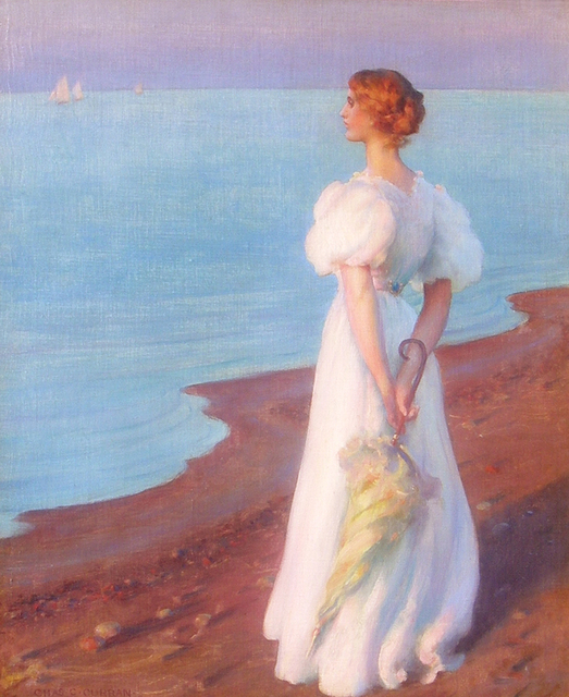 Charles Courtney Curran, ‘On the Shore of Lake Erie’, 1906, Caldwell Gallery Hudson