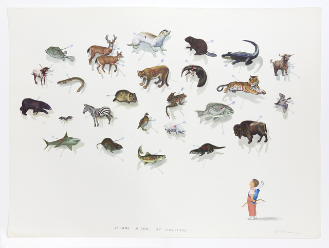 Oliver Jeffers, ‘He Came, He Saw, He Conquered’, 2019, Lazinc