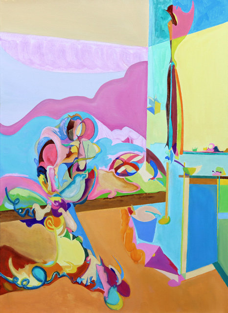 Lee Kay-Barry, ‘Self-Portrait’, 2018, Painting, Oil, oil stick and charcoal on canvas, Eclectic Gallery