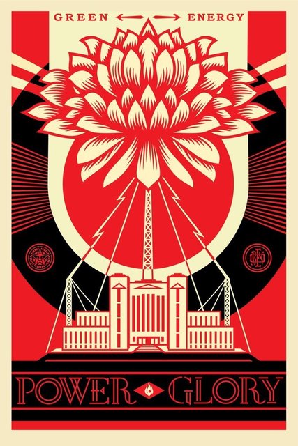 Shepard Fairey (OBEY), ‘Green Power’, 2018, AYNAC Gallery