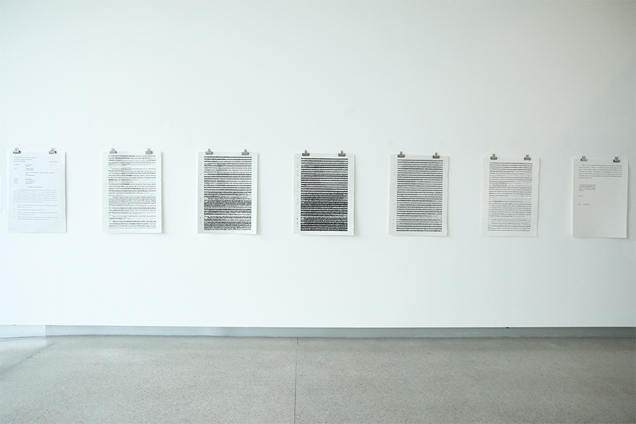 Apologies installation view Apologies installation view