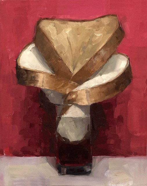 Tom Giesler, ‘Floral 37: wheat white’, 2020, Painting, Oil on panel, McVarish Gallery