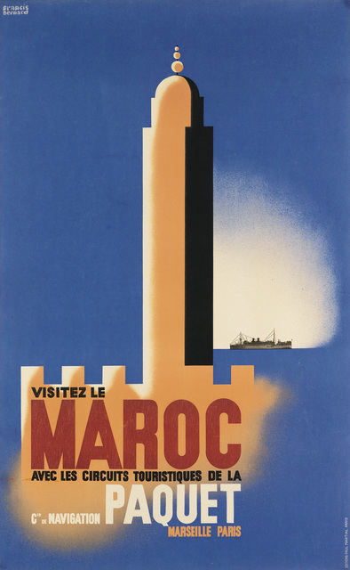 Francis Bernard, ‘VISITEZ LE MAROC’, Circa 1933, Swann Auction Galleries