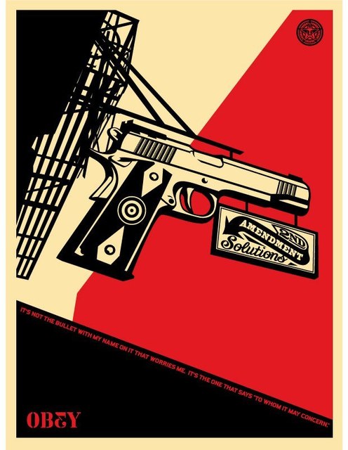 Shepard Fairey, ‘2nd-Amend-Solutions’, 2011, AYNAC Gallery