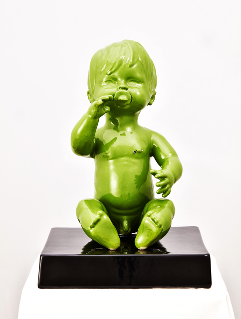 Ebe Tirassa, ‘Cicciobello pop piercing e dilatatore’, ca. 2019, Sculpture, Glazed ceramic, Collezionando Gallery