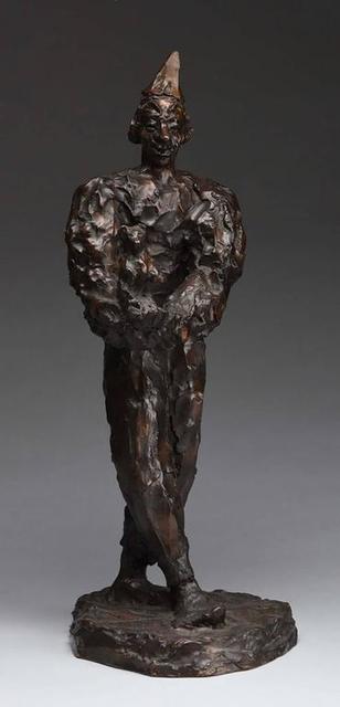 Agnes Yarnall, ‘Clown Holding Teddy Bear, Unique Bronze Sculpture’, 20th Century, Lions Gallery
