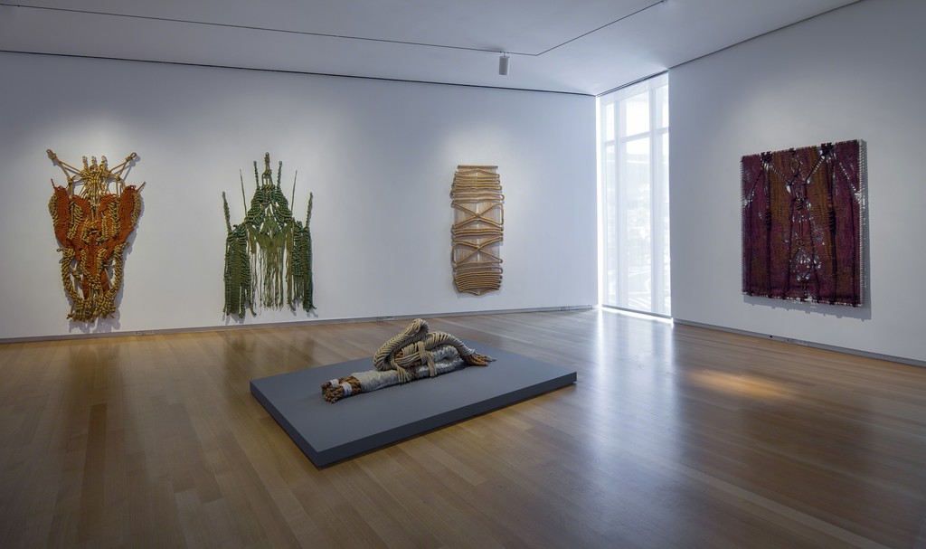 Installation view of 'Françoise Grossen Selects', 2016. Photo by Butcher Walsh. Courtesy of the Museum of Arts and Design. Installation view of 'Françoise Grossen Selects', 2016. Photo by Butcher Walsh. Courtesy of the Museum of Arts and Design.