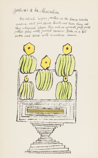 Andy Warhol, ‘Gardoons à la Mousseline (from Wild Raspberries) (see Feldman & Schellmann IV.140.A)’, 1959, Forum Auctions