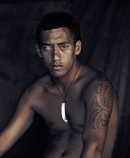 Jimmy Nelson, ‘IX 137 Robert Davis Bay of Islands, North Island New Zealand - Maori, New Zealand’, 2011, Photography, Chromogenic print, mounted on aluminium in nut wood frames behind museum glass., WILLAS contemporary