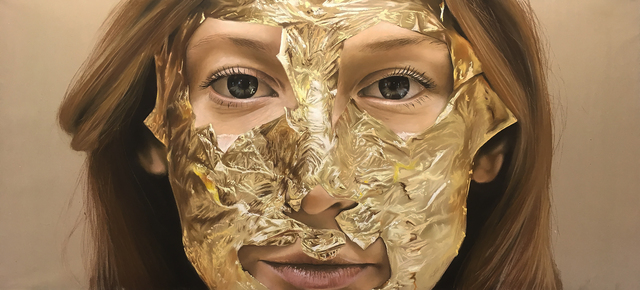 Oliver Jones, ‘Gold Lead Face Mask II’, 2018, Cynthia Corbett Gallery