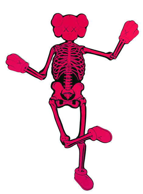 KAWS, ‘Companion Skeleton’, 2007, Mixed Media, Screenprint on cardboard with metal rivets, EHC Fine Art Gallery Auction