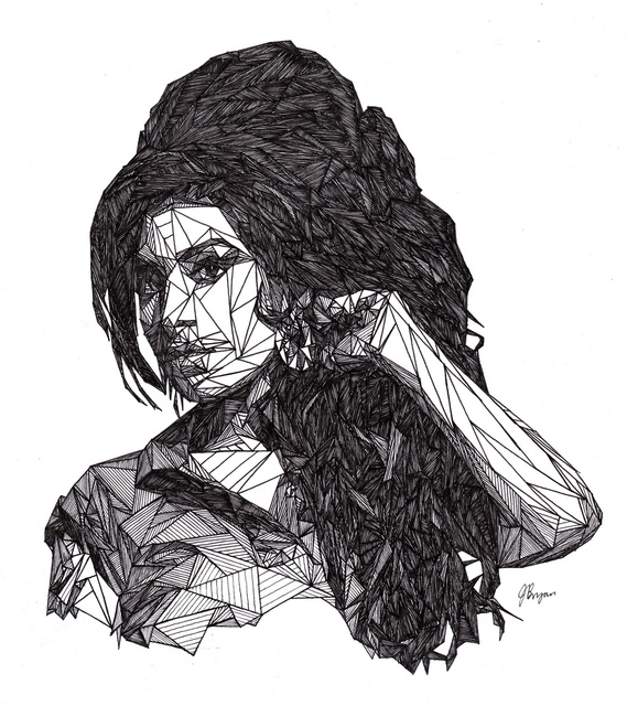 Josh Bryan, ‘Amy’, 2017, Drawing, Collage or other Work on Paper, Marker Pen Drawing on Paper, Art276