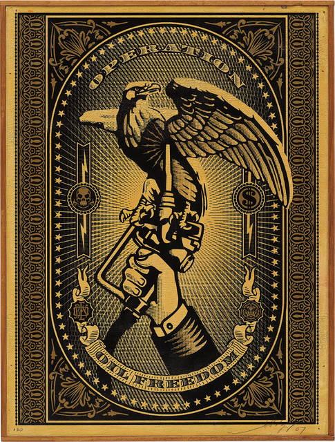 Shepard Fairey (OBEY), ‘Operation Oil Freedom’, 2007, Phillips