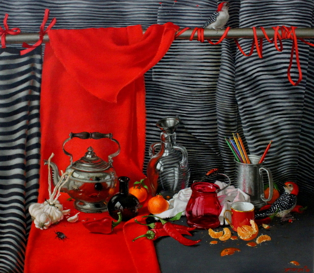 Tatyana Palchuk, ‘Red’, 2018, Painting, Oil on Linen, Alessandro Berni Gallery
