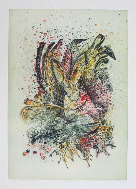 Christine Style, ‘Genetic Explosion V’, 2015, Print, 2 plate polymer intaglio print on Arches Cover, SHIM Art Network