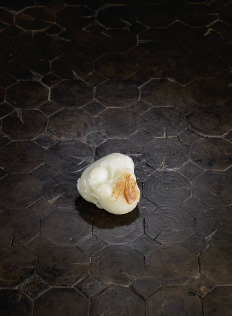 Unknown Chinese, ‘A russet-skinned white jade double-quail and lingzhi group 白玉帶皮雙鵪鶉靈芝把件’, 1736-1795, Rasti Chinese Art