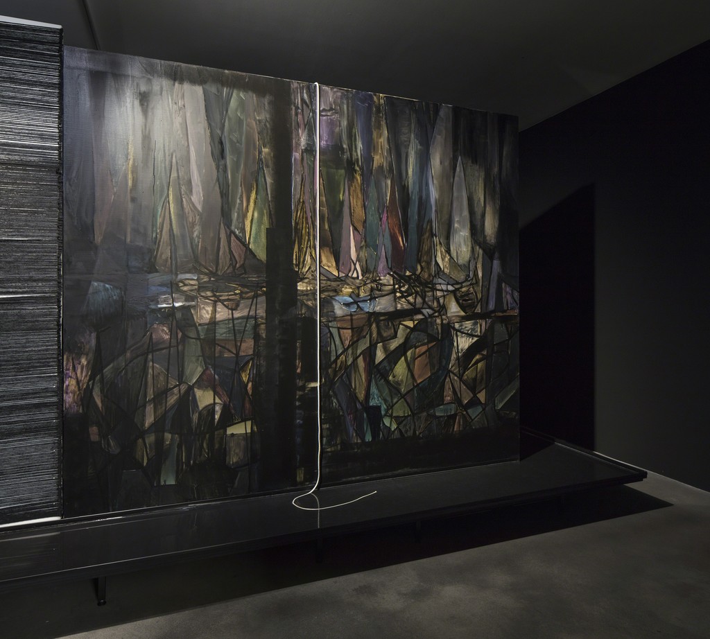 Thea Djordjadze, Rosemarie Trockel, Installation view, 'Un soir, j'ai assis
la beauté sur mes genoux. And I found her bitter and I hurt her', Sprüth
Magers, Berlin, July 07 - August 26, 2017
© Thea Djordjadze & Rosemarie Trockel / VG-Bildkunst, Bonn 2017, Courtesy Sprüth Magers, Photography by Timo Ohler Thea Djordjadze, Rosemarie Trockel, Installation view, 'Un soir, j'ai assis
la beauté sur mes genoux. And I found her bitter and I hurt her', Sprüth
Magers, Berlin, July 07 - August 26, 2017
© Thea Djordjadze & Rosemarie Trockel / VG-Bildkunst, Bonn 2017, Courtesy Sprüth Magers, Photography by Timo Ohler