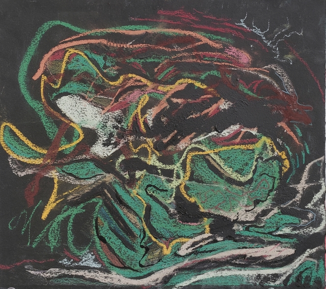 Steven Tritt, ‘Green Pepper’, 2018, Drawing, Collage or other Work on Paper, Pastel, Acrylic, Ink and Colored Pencil on Toned Rag Paper, The Art House