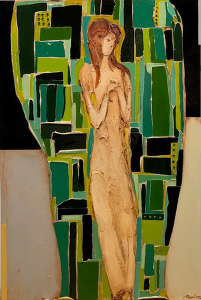 Sylvain Tremblay, ‘Verts tendres’, 2020, Painting, Mixed media on canvas, Thompson Landry Gallery