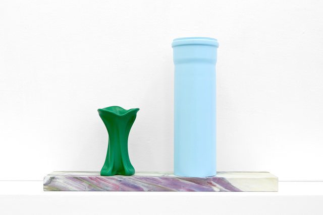 Laurent Dupont and Lucy McKenzie, ‘Vitrine Stand & 2 Prague Objects I’, 2015, Galerie Meyer Kainer