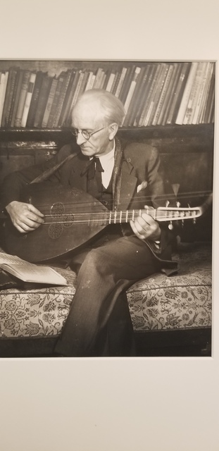 August Sander, ‘Sander with mandolin’, 1928, Photography, Silver print, The Halsted Gallery