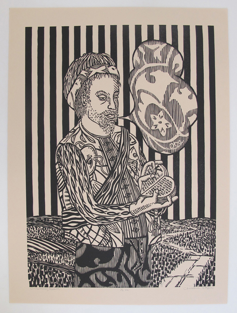 Christine Style, ‘Discerning Heart’, 2014, Print, Woodcut on MDF, SHIM Art Network