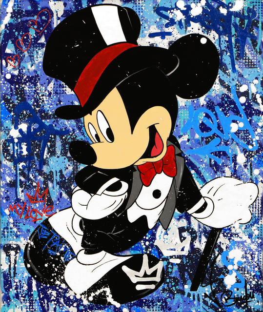 Vincent Bardou, ‘Mickey married’, 2019, Painting, Painting on canvas on stretcher - aerosol paint, acrylic, Design By Jaler
