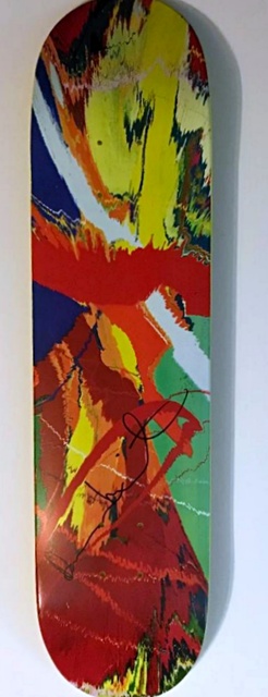 Damien Hirst, ‘Yellow Spin (Hand Signed by Damien Hirst)’, 2008, Design/Decorative Art, Silkscreen on 100% Canadian 7-ply Maple Wood. Hand signed by Damien Hirst., Alpha 137 Gallery