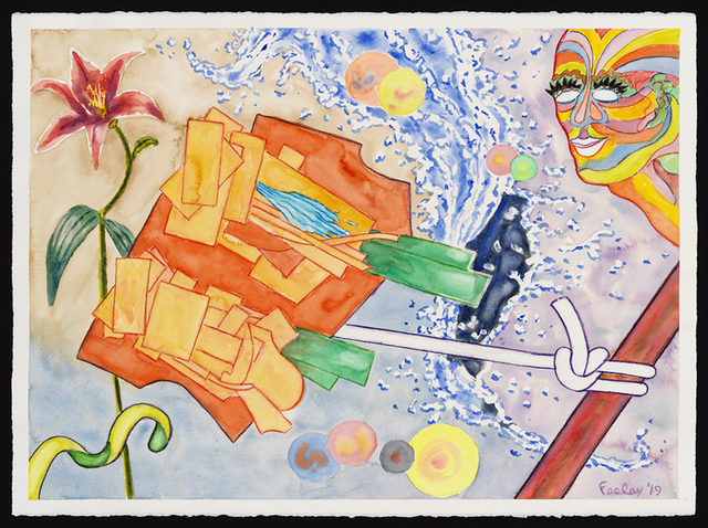 Hank Feeley, ‘Alfaiate Punxit’, 2019, Drawing, Collage or other Work on Paper, Watercolor on paper, First Street Gallery