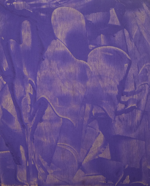 Jorge Pablo Hernandez, ‘The Man in Violet Spiritual Colors’, 2016, Painting, Tempera paint on wood block, Fountain House Gallery
