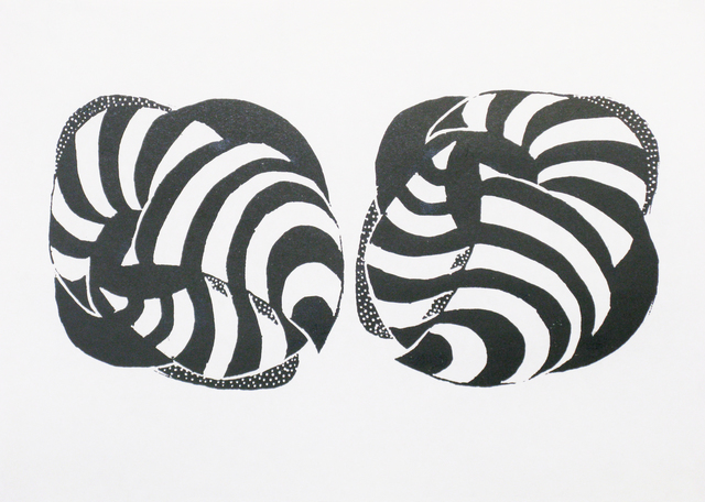 Luca Cruzat, ‘Encounter’, 2013, Print, Woodcut on masa paper, Karin Weber Gallery