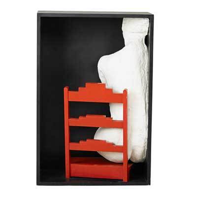 George Segal, ‘Girl on a Chair’, 1970, Sculpture, Plaster and painted wood, Seraphin Gallery
