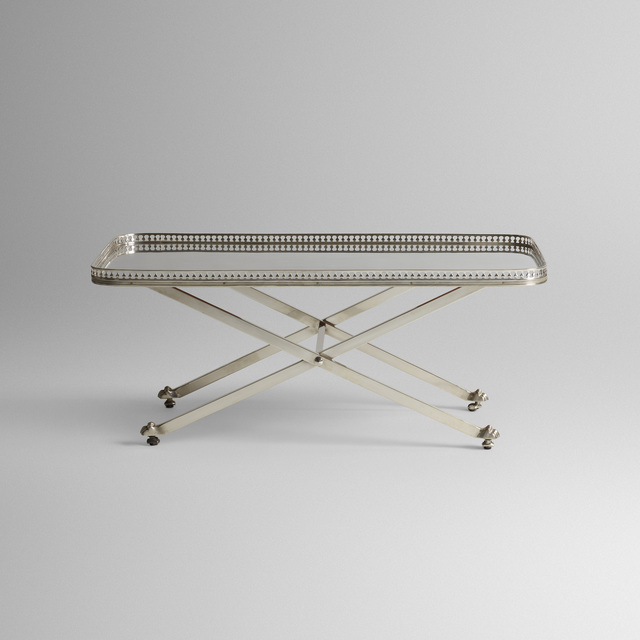 Maria Pergay, ‘coffee table’, c. 1957, Design/Decorative Art, Silver-plated steel, Rago/Wright