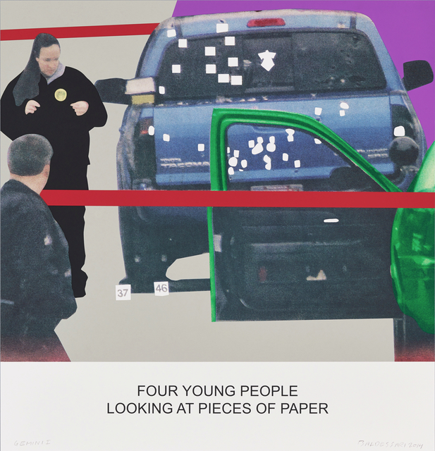 John Baldessari, ‘The News: Four Young People Looking at Pieces of Paper’, 2014, Mai 36 Galerie
