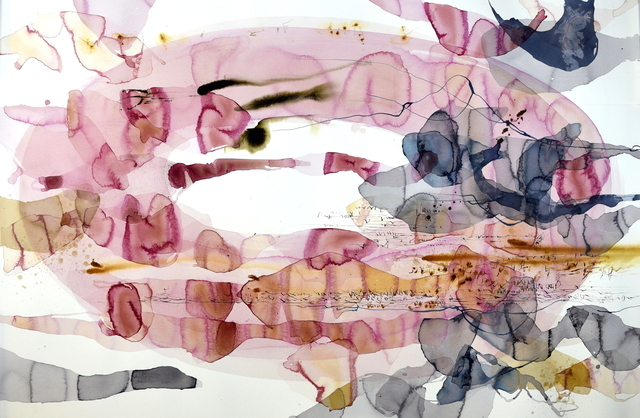 Ana Zanic, ‘Blush Nebula W-2019-7-16’, 2019, Drawing, Collage or other Work on Paper, Watercolor on Fabriano paper, Olson Larsen Gallery