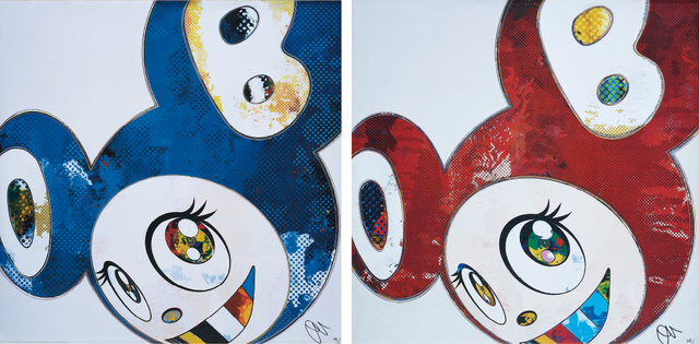 Takashi Murakami, ‘And Then x 6 (Blue: The Polke Method); and And Then x 6 (Red Dots: The Superflat Method)’, 2012-13, Phillips